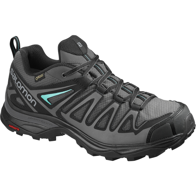 Salomon X ULTRA 3 PRIME GTX® W Zapatillas Trekking Mujer - Plateadas / Negras - Colombia (92138-JIKD